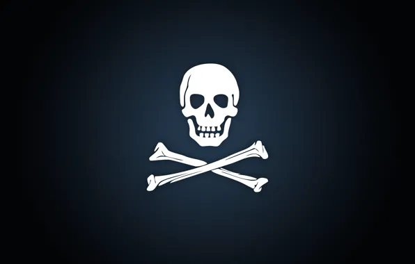 Картинка фон, кости, Пиратская эмблема
