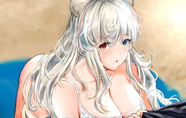 Пляж, девушка, игра, Arknights, Poca