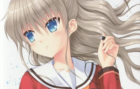 Kawaii, girl, anime, pretty, japanese, bishojo, headphone, seifuku