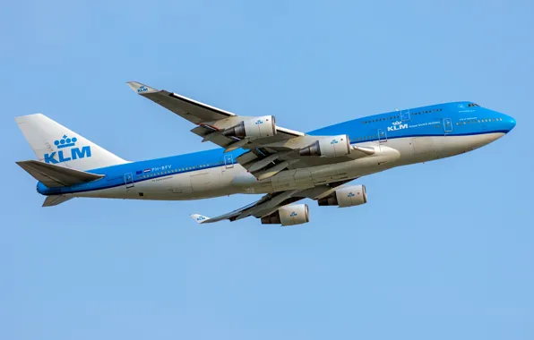 Картинка Boeing, KLM, Royal Dutch Airlines, 747-400M