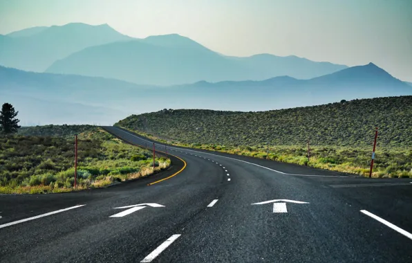 Картинка mountains, curves, Those Amazing California Roads