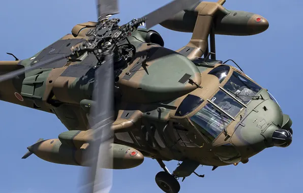 Картинка полет, вертолёт, UH-60JA