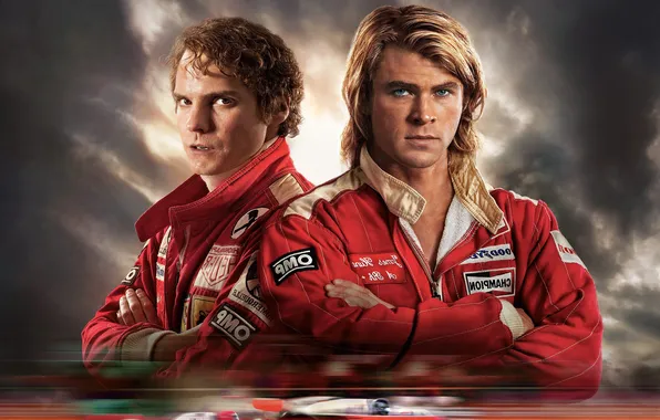 Спорт, Гонка, постер, драма, Крис Хемсворт, Chris Hemsworth, биография, Даниэль Брюль