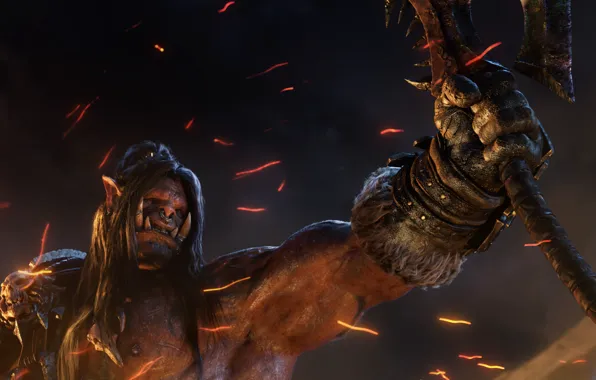 WoW, World of Warcraft, Orc, Blizzard Entertainment, Video Game, Warlords, Grommash Hellscream, Champion of the …