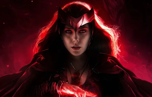 Герой, Marvel, Scarlet Witch, Алая Ведьма, Elizabeth Olsen, Ванда
