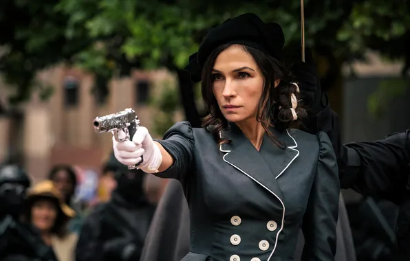 Пистолет, женщина, Famke Janssen, Фамке Янссен, 2023, Boy Kills World
