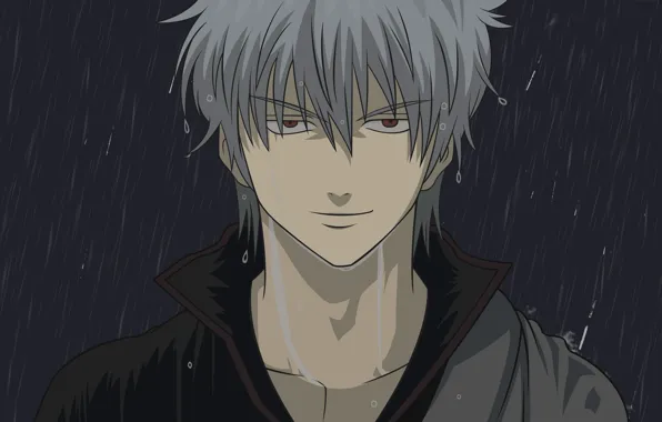 Дождь, парень, Gintama, Гинтама, Саката Гинтоки