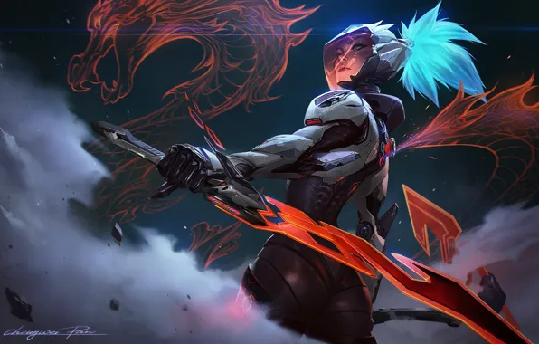 Девушка, Akali, League Of Legends