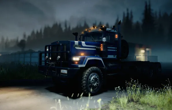 HDR, Clouds, Wood, Lights, Night, Truck, Game, Wisconsin