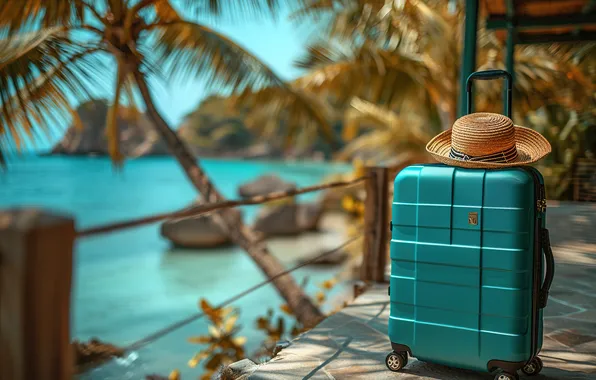 Море, пляж, лето, отдых, чемодан, summer, holidays, курорт
