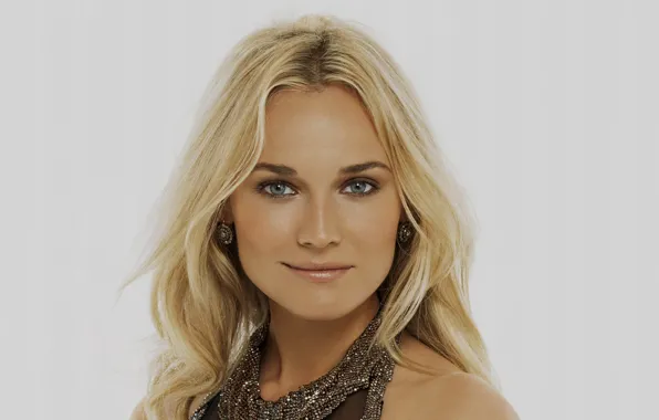 Взгляд, актриса, блондинка, знаменитость, Diane Kruger, фотомодель, Диана Крюгер