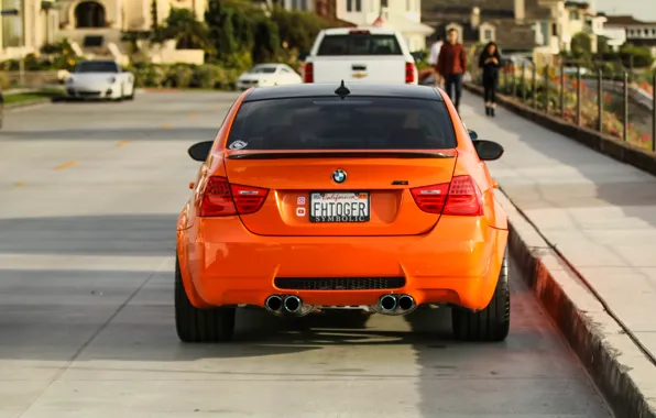 BMW, E90, Rear View, M3, Lime Rock