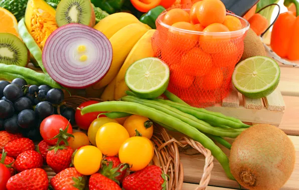 Ягоды, фрукты, овощи, fresh, fruits, berries, vegetables