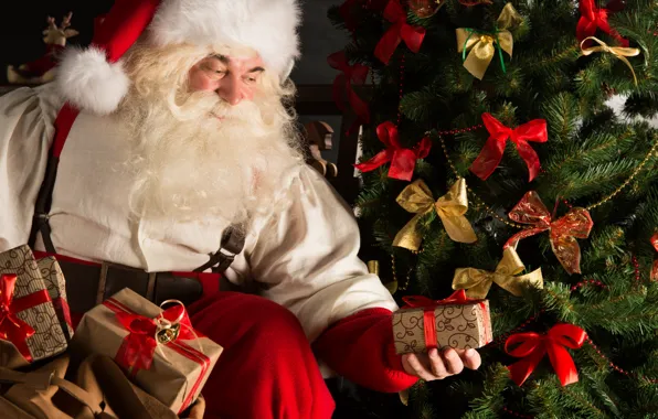 Картинка украшения, елка, Новый Год, Рождество, подарки, Санта Клаус, Дед Мороз, Christmas