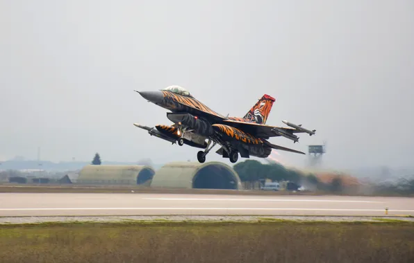 Airport, f-16, take off, turkish air forces