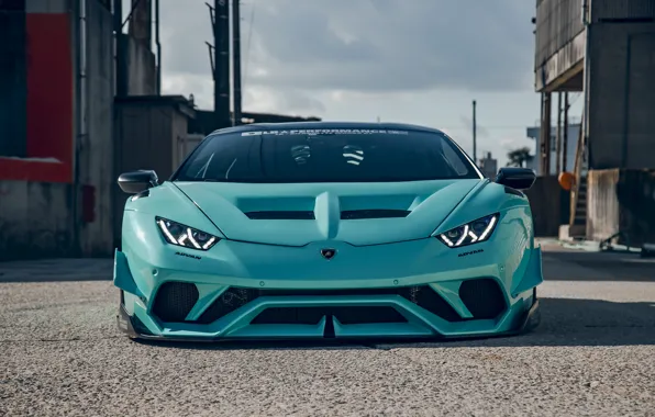 Lamborghini, Front, Sportcar, Liberty Walk, Huracan, Lamborghini Huracan, Sight, LB Works