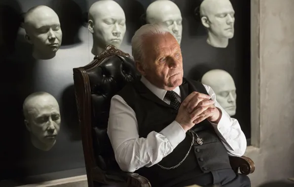 Actor, faces, Anthony Hopkins, show, Westworld, Robert Ford