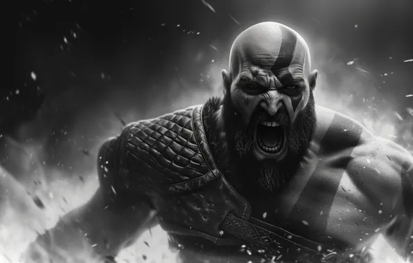 God of war, kratos, sony, blow, man, cool, viking, spartan