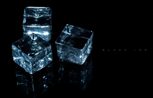 Прозрачность, свет, отражение, фон, лёд, Кубики, три, искрится.