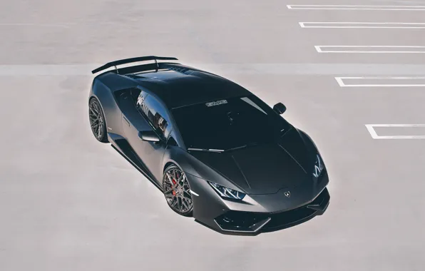 Картинка car, Lamborghini, wallpaper, supercar, black, Huracan, GMG