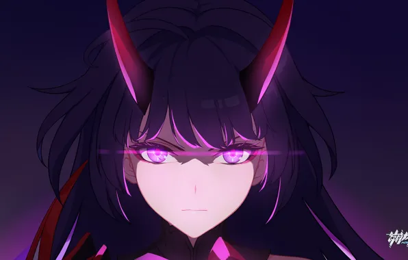 Взгляд, девушка, лицо, Honkai Impact 3rd, Raiden Mei