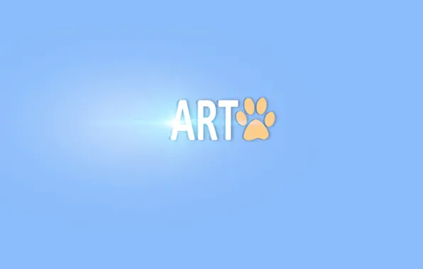 Голубой, арт, art, рисование