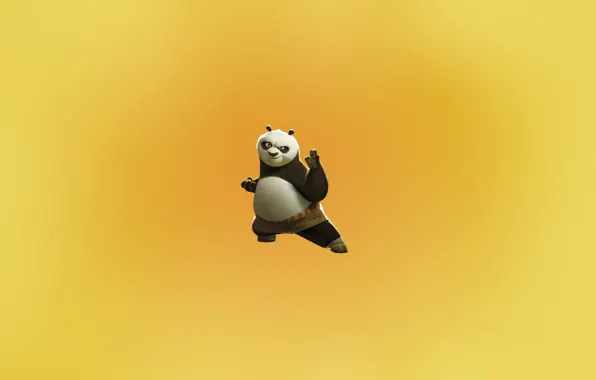 Minimal, pose, panda, kungfu
