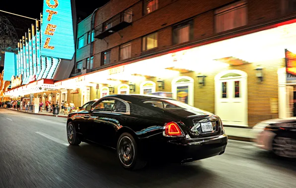 Car, Rolls-Royce, автомобиль, в движении, beautiful, brilliant, шикарный, Wraith