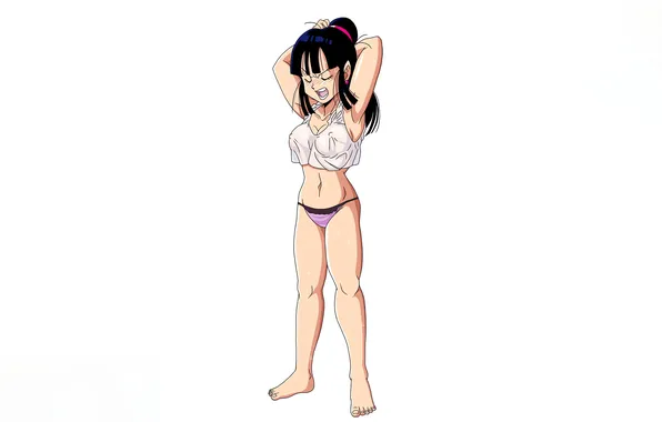 Girl, sexy, lingerie, pantsu, cleavage, panties, erect nipples, long hair