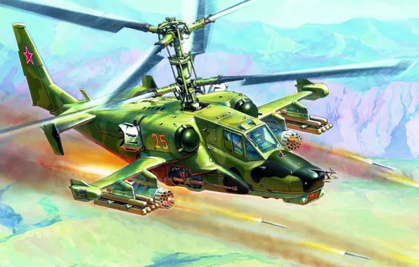 Чёрная акула, Ка-50, ОКБ «Камов», российский одноместный ударный вертолёт