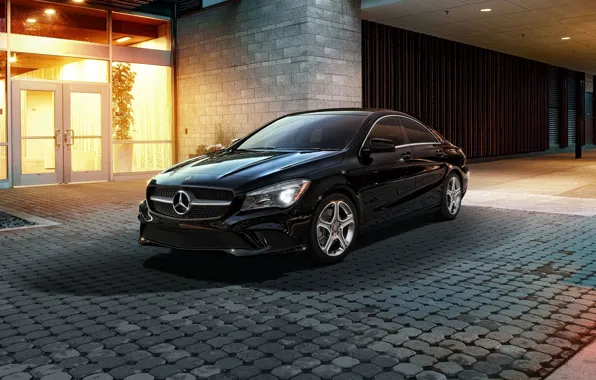 Black, mercedes benz, cla