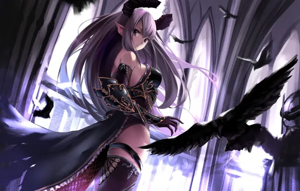 Картинка девушка, демон, star741