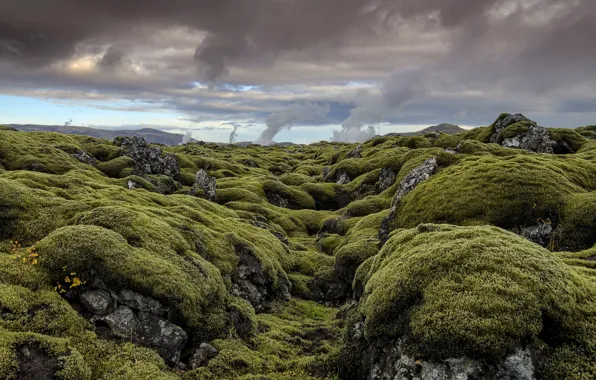 Небо, природа, Iceland
