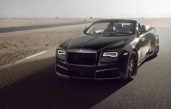 Rolls-Royce, Front, Black, Side, Dawn, Spofec, Rolls-Royce Dawn, Black Badge