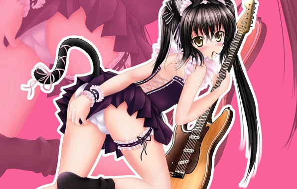 Girl, sexy, lingerie, ass, pantsu, K-On, panties, long hair