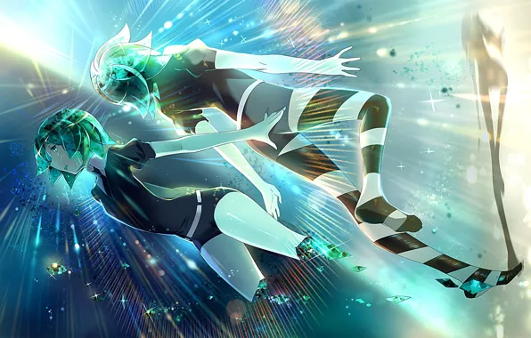 Девушка, осколки, Houseki no Kuni, Страна Самоцветов