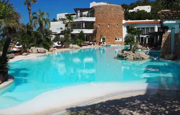 Бассейн, Ibiza, Ибица, гасиенда, Hacienda Na Xamena