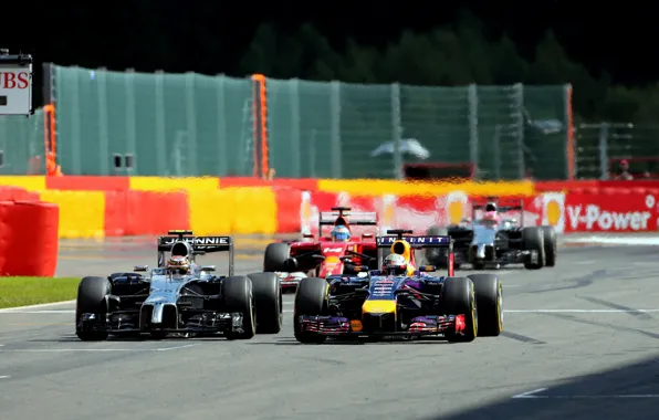 Взгляд, Renault, Гонщик, Formula 1, Red Bull, Vettel, Hybrid, Болид