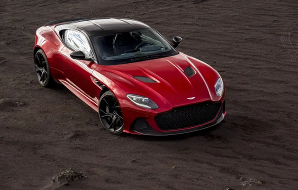 Aston Martin, DBS, Red, Superleggera, Car, Auto