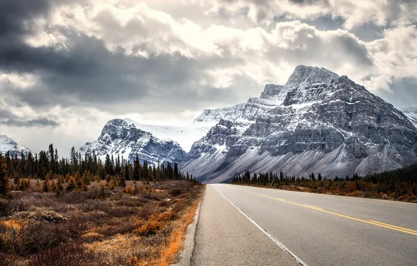 Дорога, пейзаж, горы
