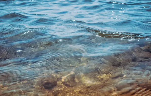 Картинка волны, вода, камни