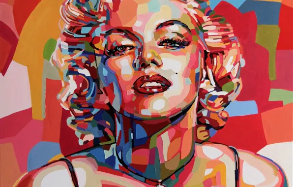 Девушка, Взгляд, Блондинка, Модель, Лицо, Актриса, Мэрилин Монро, Marilyn Monroe