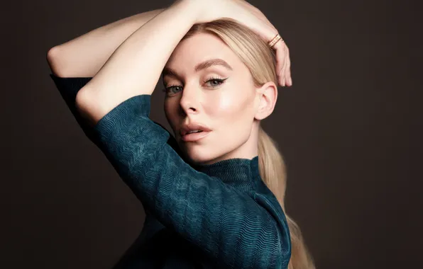 Взгляд, поза, макияж, актриса, hair, Ванесса Кирби, Vanessa Kirby