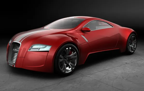 Concept, красный, Audi