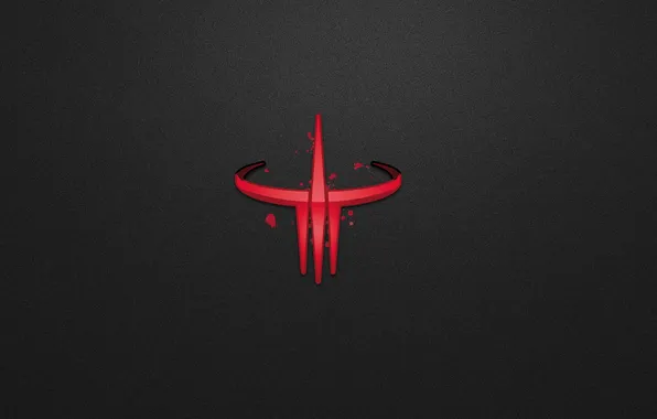 Темный фон, лого, logo, quake 3 arena, Quake III Arena