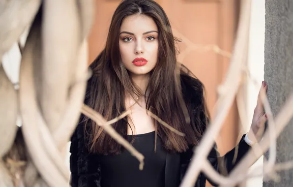 Взгляд, лицо, фон, модель, Ester