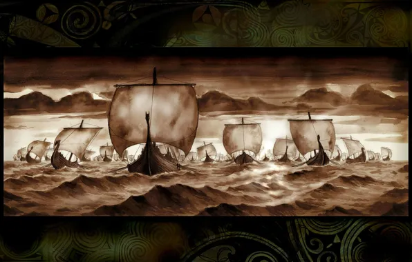 Vikings, Ship, Drakkar