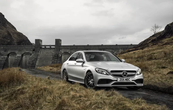 Mercedes, мерседес, AMG, амг, UK-spec, 2015, W205, C 63 S