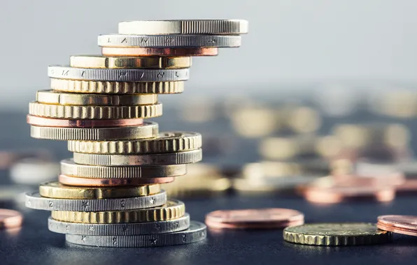 Metal, coins, stack