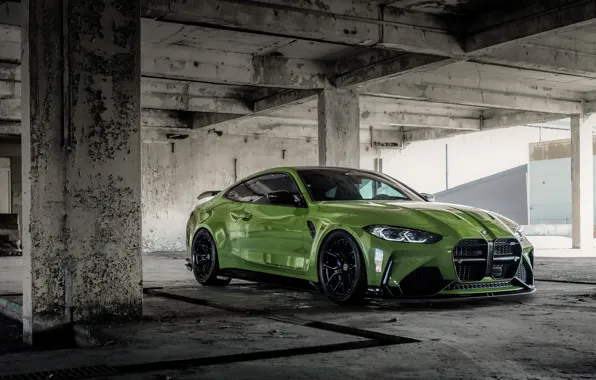 BMW, Green, Front, BMW M4, Facelift, M4 Coupe, BMW M4 Coupe, ADRO